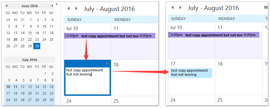 duplicate event in outlook for mac